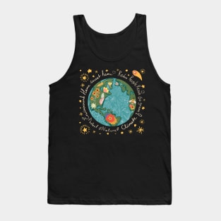 earth floral design Tank Top